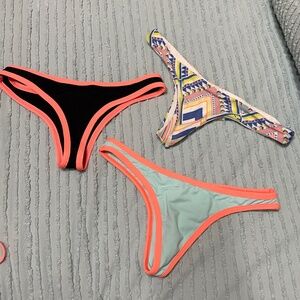 Set of three L Space swim bottoms Size XS